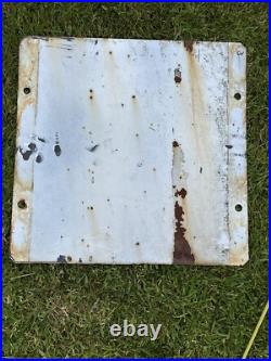 Vintage Enamel Sign Flat Danger of Death Keep off 45cm x 45cm (361)