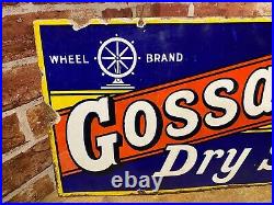 Vintage Enamel Sign Gossage Soap Advertising #4876