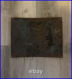 Vintage Enamel Sign In Case Of FIRE Dial 200 On Automatic Telephone