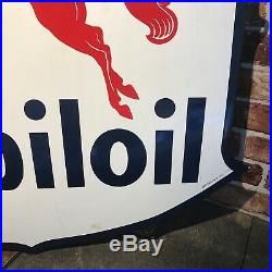Vintage Enamel Sign Mobil Oil Advertising Sign #3693 Sn 102