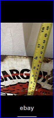 Vintage Enamel Sign Mobil Oil Double Sided Enamel Sign