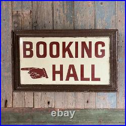 Vintage Enamel Sign NORTH EASTERN RAILWAY Booking Hall Platform Railwayana