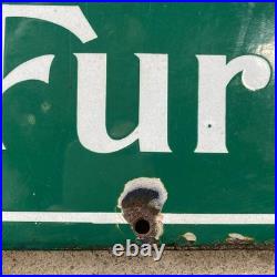 Vintage Enamel Sign N. GILL & SON TRURO Drapers Outfitters Edwardian Store