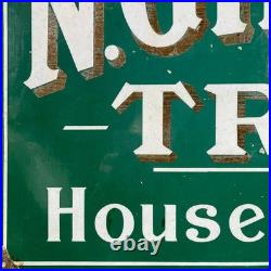 Vintage Enamel Sign N. GILL & SON TRURO Drapers Outfitters Edwardian Store