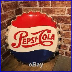 Vintage Enamel Sign Pepsi #3673