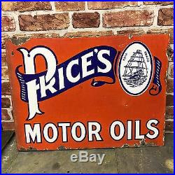 Vintage Enamel Sign Prices Motor Oil Enamel Sign Automobilia #1534