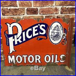 Vintage Enamel Sign Prices Motor Oil Enamel Sign Automobilia #1534
