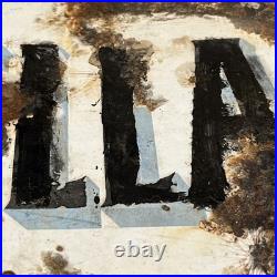 Vintage Enamel Sign Pullars Cleaners And Dyers, Perth. Double Sided