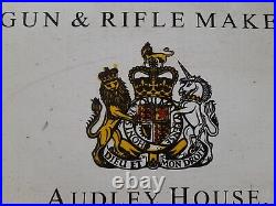 Vintage Enamel Sign Purdey Shotgun 38/26 Cm