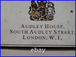 Vintage Enamel Sign Purdey Shotgun 38/26 Cm