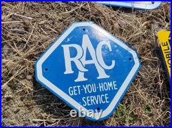 Vintage Enamel Sign Small RAC Get You Home Service Vintage Enamel Sign Small RAC Get You Home Service