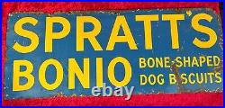 Vintage Enamel Sign, Spratt's Bonio Dog Biscuits