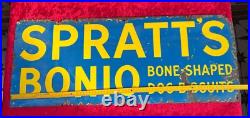Vintage Enamel Sign, Spratt's Bonio Dog Biscuits