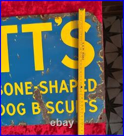 Vintage Enamel Sign, Spratt's Bonio Dog Biscuits