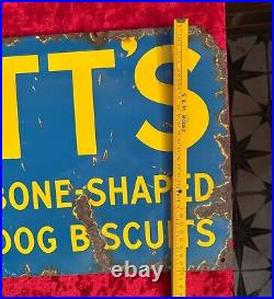 Vintage Enamel Sign, Spratt's Bonio Dog Biscuits