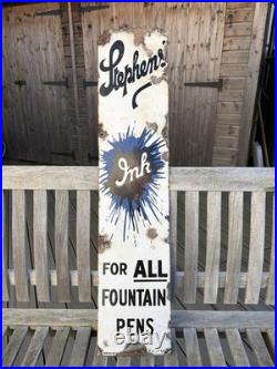 Vintage Enamel Sign Stephens Ink