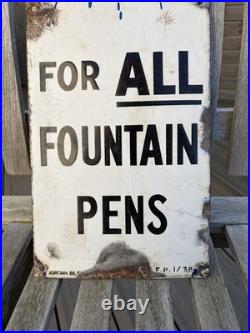 Vintage Enamel Sign Stephens Ink