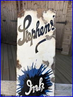 Vintage Enamel Sign Stephens Ink