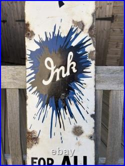Vintage Enamel Sign Stephens Ink