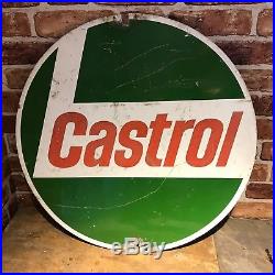 Vintage Enamel Sign Tin Castrol Sign #2216