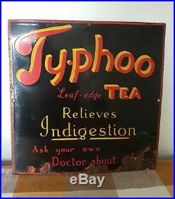 Vintage Enamel Sign Ty-phoo Tea