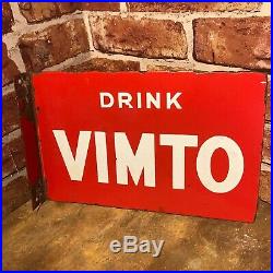 Vintage Enamel Sign Vimto Double Sided Advertising Sign #3685