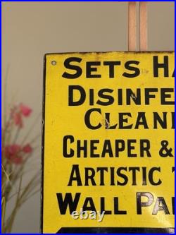 Vintage Enamel Sign, Vintage Enamel Advertising Sign