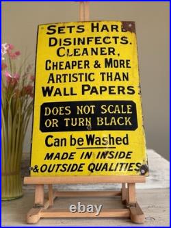 Vintage Enamel Sign, Vintage Enamel Advertising Sign
