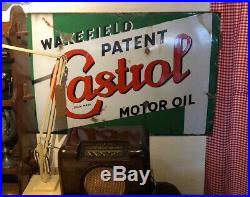 Vintage Enamel Sign Wakefield Castrol Motor Oil