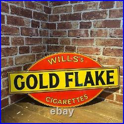Vintage Enamel Sign Wills Goldflake Vintage Advertising #5449