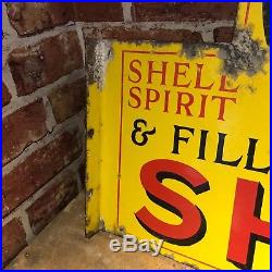 Vintage Enamel Sign -shell #2214