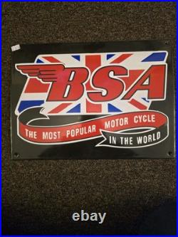 Vintage Enamel Signs BSA Vintage Enamel Signs BSA