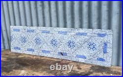 Vintage Enamel Splashback Panel Antique Original Kitchen Bathroom