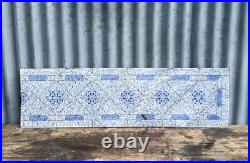 Vintage Enamel Splashback Panel Antique Original Kitchen Bathroom