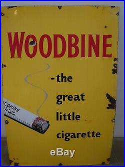Vintage Enamel Wills Woodbine Sign