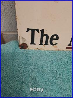 Vintage Enamel motor oil garage sign Shell Oil Can Sign 50cm X 33 Cm