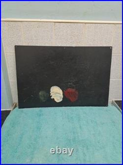 Vintage Enamel motor oil garage sign Shell Oil Can Sign 50cm X 33 Cm