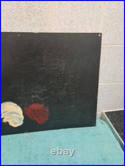 Vintage Enamel motor oil garage sign Shell Oil Can Sign 50cm X 33 Cm