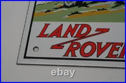 Vintage Enamelled Metal Land Rover Series 1 Sign Transportation Embossed Collect