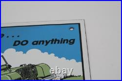 Vintage Enamelled Metal Land Rover Series 1 Sign Transportation Embossed Collect