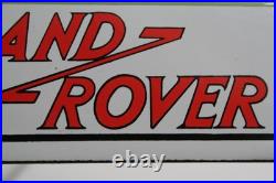 Vintage Enamelled Metal Land Rover Series 1 Sign Transportation Embossed Collect