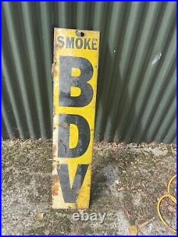 Vintage Enamels Sign Bdv Cigarettes