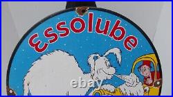 Vintage Esso Gasoline Enamel Sign