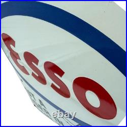 Vintage Esso Tiger Oil Enamel Advertising Sign Enamel Plaque