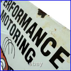 Vintage Esso Tiger Oil Enamel Advertising Sign Enamel Plaque