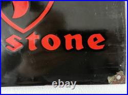 Vintage Firestone Enamel Advertising Sign