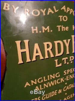 Vintage Fishing Hardy Bros Enamel Sign