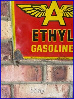 Vintage Flying A Ethyl gasoline enamel sign Vintage Flying A Ethyl gasoline enamel sign