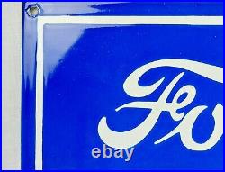 Vintage Ford Service Station Enamelled Metal Advertising Sign
