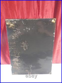 Vintage French Advertising Enamel Sign Fire Insurance